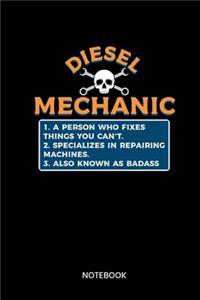 Diesel Mechanic Notebook