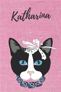 Katharina Notizbuch Katze / Malbuch / Tagebuch / Journal / DIN A5 / Geschenk