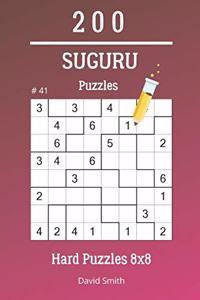 Suguru Puzzles - 200 Hard Puzzles 8x8 vol.41