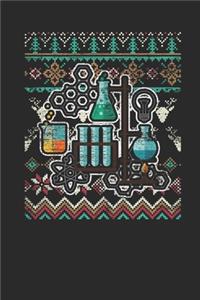 Ugly Christmas - Chemistry: Blank Lined Notebook / Journal (6 X 9) - Christmas Gift for Kids, Teens, Mom And Dad