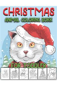 Christmas Animal Coloring for Toddler