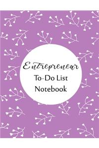 Entrepreneur To Do List Notebook