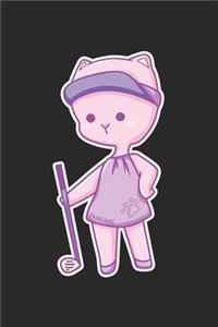 Golf Cat Notebook