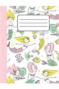 Mermaid Friends - College Ruled