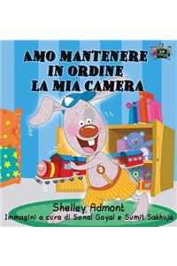 Amo mantenere in ordine la mia camera