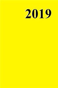 2019 Journal Yellow Color Simple Plain Yellow