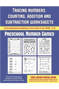 Preschool Number Games (Tracing numbers, counting, addition and subtraction)