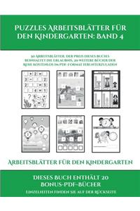 Arbeitsblätter für den Kindergarten (Puzzles Arbeitsblätter für den Kindergarten