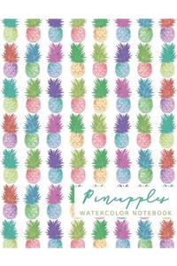 Pineapples Watercolor Notebook