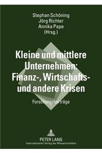 Kleine Und Mittlere Unternehmen: Finanz-, Wirtschafts- Und Andere Krisen