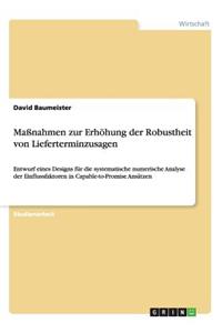 Maßnahmen zur Erhöhung der Robustheit von Lieferterminzusagen