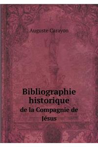 Bibliographie Historique de la Compagnie de Jésus