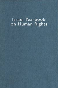 Israel Yearbook on Human Rights, Volume 33 (2003)