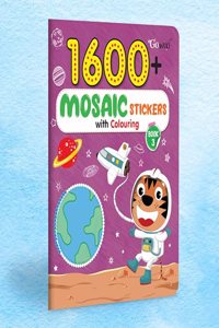 1600 MOSAIC STICKERS WITH COLOURING - BOOK 3 | Artful Adventures: 1600 Stickers Extravaganza