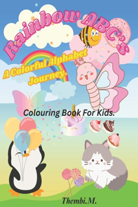 Rainbow ABC's, Kids Coloring Book.