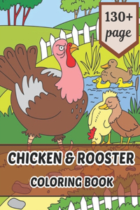 CHICKEN & ROOSTER coloring book