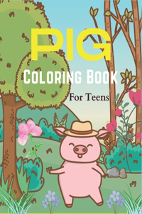 Pig Coloring Book For Teens
