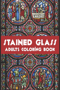 Stained Glass Adults Coloring Book