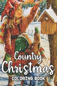 Country Christmas Coloring Book