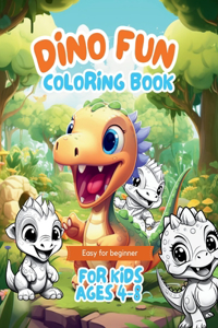 Dino Fun Coloring Book
