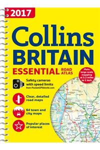 2017 Collins Essential Road Atlas Britain