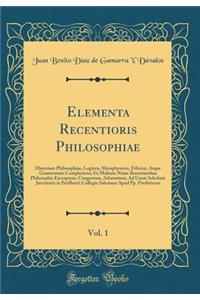 Elementa Recentioris Philosophiae, Vol. 1