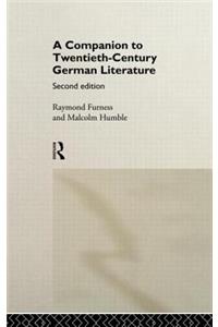 A Companion to Twentieth-Century German Literature