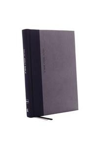 NKJV, Thinline Bible, Large Print, Cloth over Board, Gray/Blue, Red Letter, Comfort Print