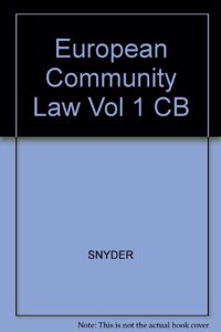 European Community Law (Vol. 1)