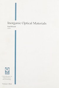 Inorganic Optical Materials Vol CR64