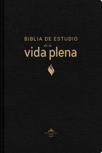 Rvr60, Biblia de Estudio de la Vida Plena, Edición Clásica, Piel Fabricada, Negro, Palabras de Jesús En Rojo, Comfort Print