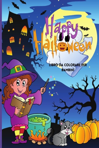 Happy Halloween Libro da colorare per bambini