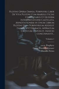 Plotini opera omnia. Porphyrii liber de vita Plotini cum Marsilii Ficini comentariis et ejusdem interpretatione castigata. Annotationem in unum librum Plotini et in Porphyrium addidit Daniel Wyttenbach. Appratum criticum disposuit, indices concinna
