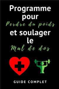 Programme pour perdre du poids et soulager le mal de dos