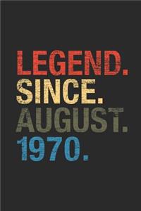 Legend Since August 1970