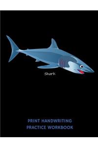 Shark Print Handwriting Practice Workbook