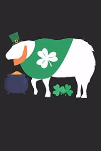 St. Patrick's Day Notebook - St. Patrick's Day Gift for Animal Lover - St. Patrick's Day Sheep Journal - Sheep Diary