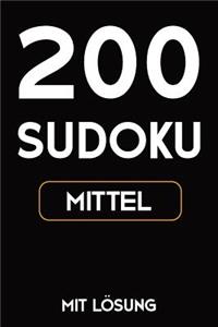 200 Sudoku mittel mit Lösung