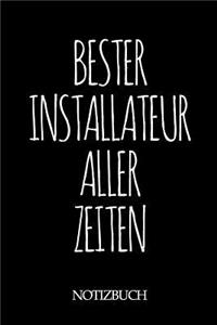 Bester Installateur Aller Zeiten Notizbuch