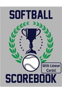 Softball Scorebook With Lineup Cards