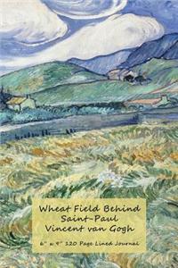 Wheat Field Behind Saint-Paul Vincent van Gogh
