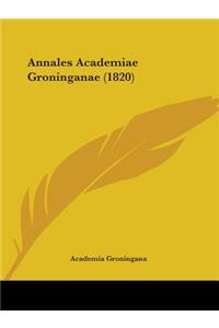 Annales Academiae Groninganae (1820)