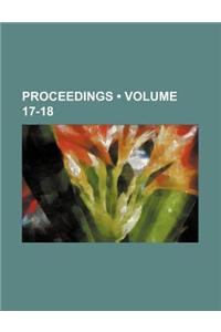 Proceedings (Volume 17-18)