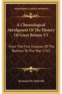 A Chronological Abridgment Of The History Of Great Britain V3