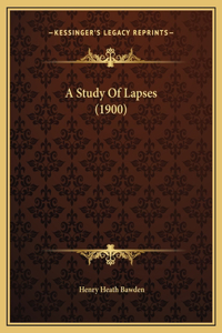 A Study Of Lapses (1900)