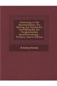 Einleitung in Das Sprachstudium