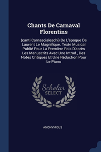 Chants De Carnaval Florentins