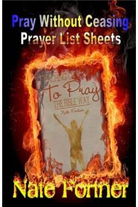 Pray Without Ceasing!