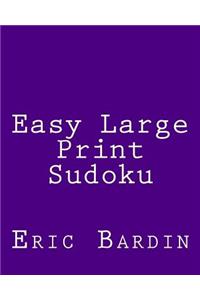 Easy Large Print Sudoku