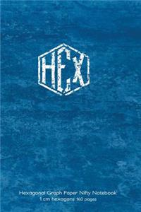 Hexagonal Graph Paper Nifty Notebook 1 cm hexagons 160 pages